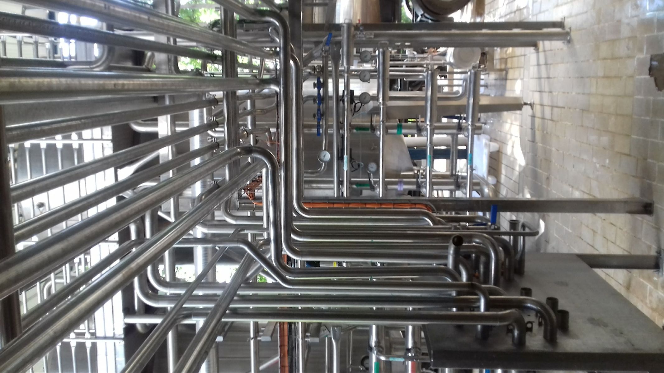 Tubulações industriais em aço inox